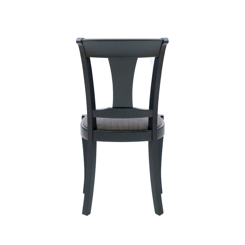 Chaise d'appoint de salle à manger en bois massif (lot de 2)