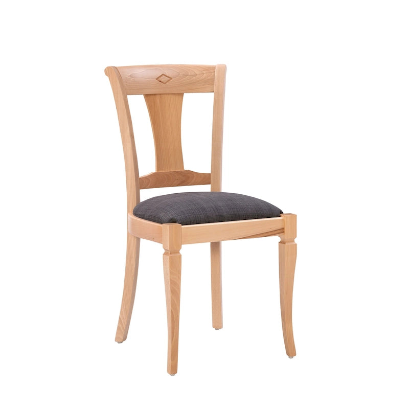 Chaise d'appoint de salle à manger en bois massif (lot de 2)