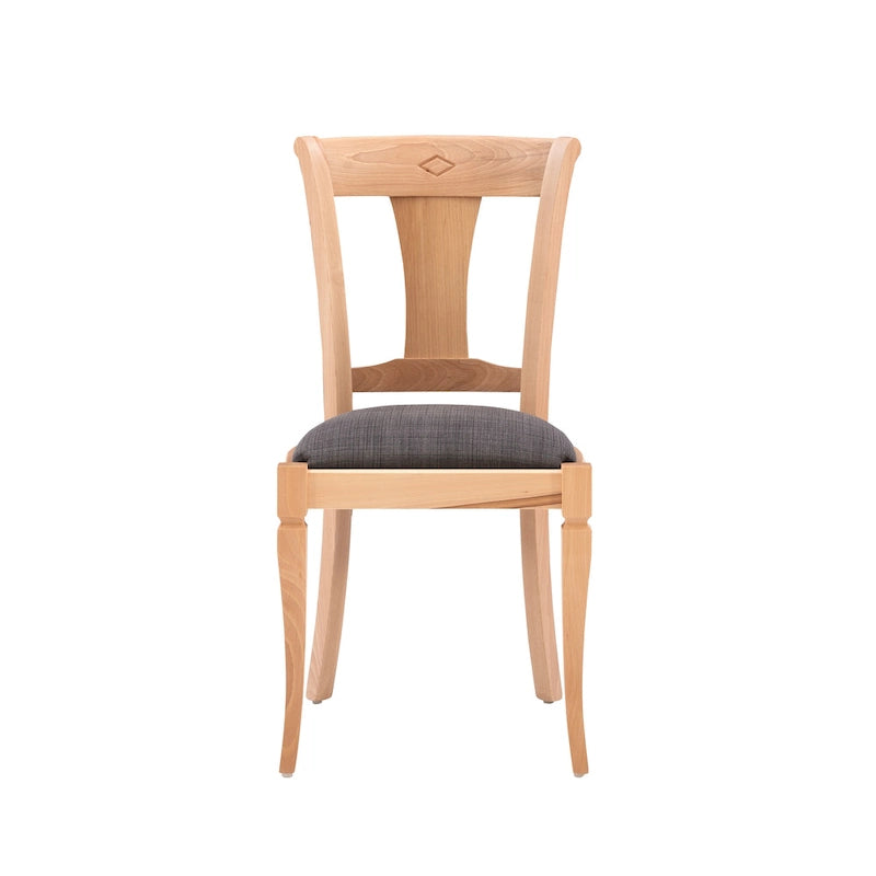 Chaise d'appoint de salle à manger en bois massif (lot de 2)