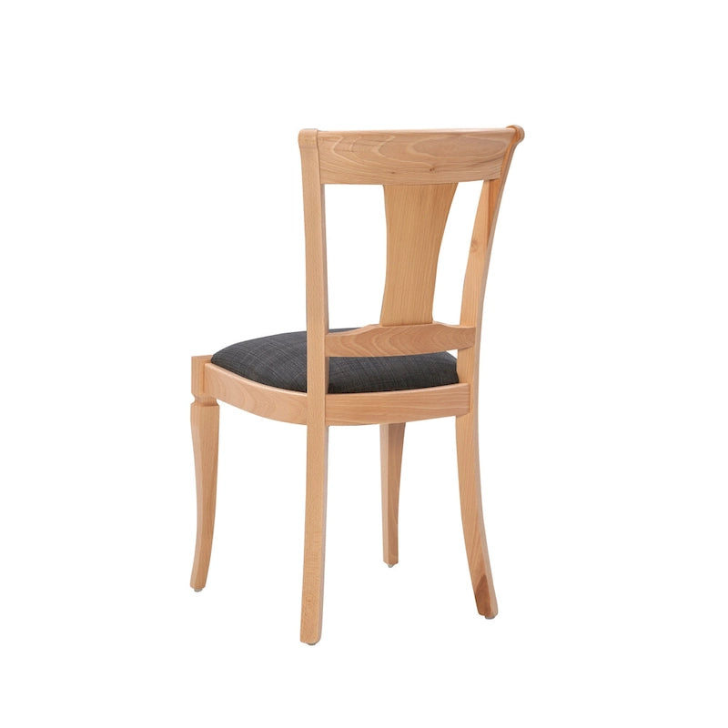 Chaise d'appoint de salle à manger en bois massif (lot de 2)