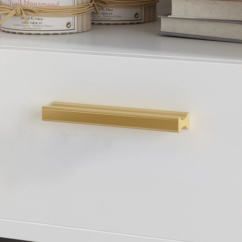 Comodino moderno bianco/nero con 1 cassetto e ripiano aperto, per 1 persona