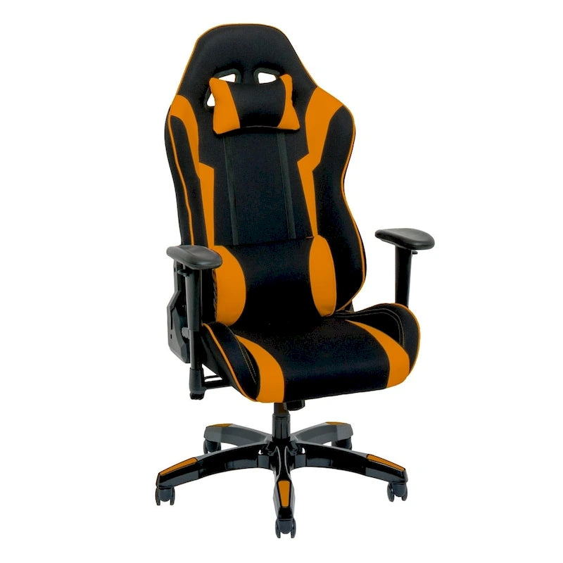 Sedia Gaming Multicolore con Schienale Alto, in Mesh e Pelle, Posto Singolo