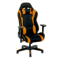 Sedia Gaming Multicolore con Schienale Alto, in Mesh e Pelle, Posto Singolo