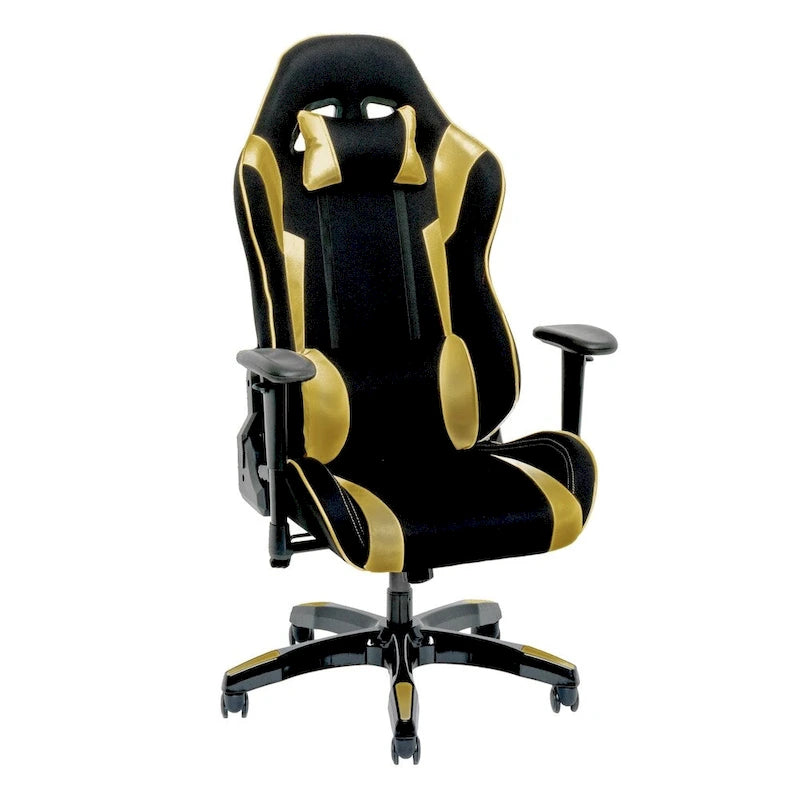 Sedia Gaming Multicolore con Schienale Alto, in Mesh e Pelle, Posto Singolo