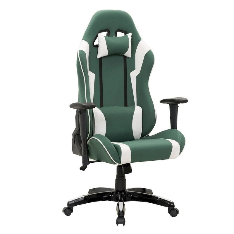 Sedia Gaming Multicolore con Schienale Alto, in Mesh e Pelle, Posto Singolo