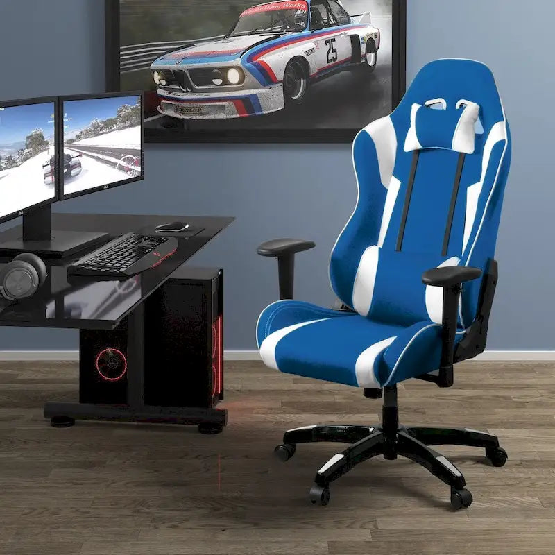 Sedia Gaming Multicolore con Schienale Alto, in Mesh e Pelle, Posto Singolo