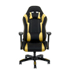Sedia Gaming Multicolore con Schienale Alto, in Mesh e Pelle, Posto Singolo