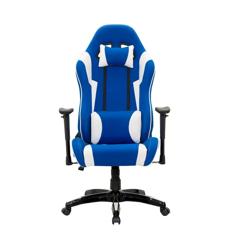 Sedia Gaming Multicolore con Schienale Alto, in Mesh e Pelle, Posto Singolo