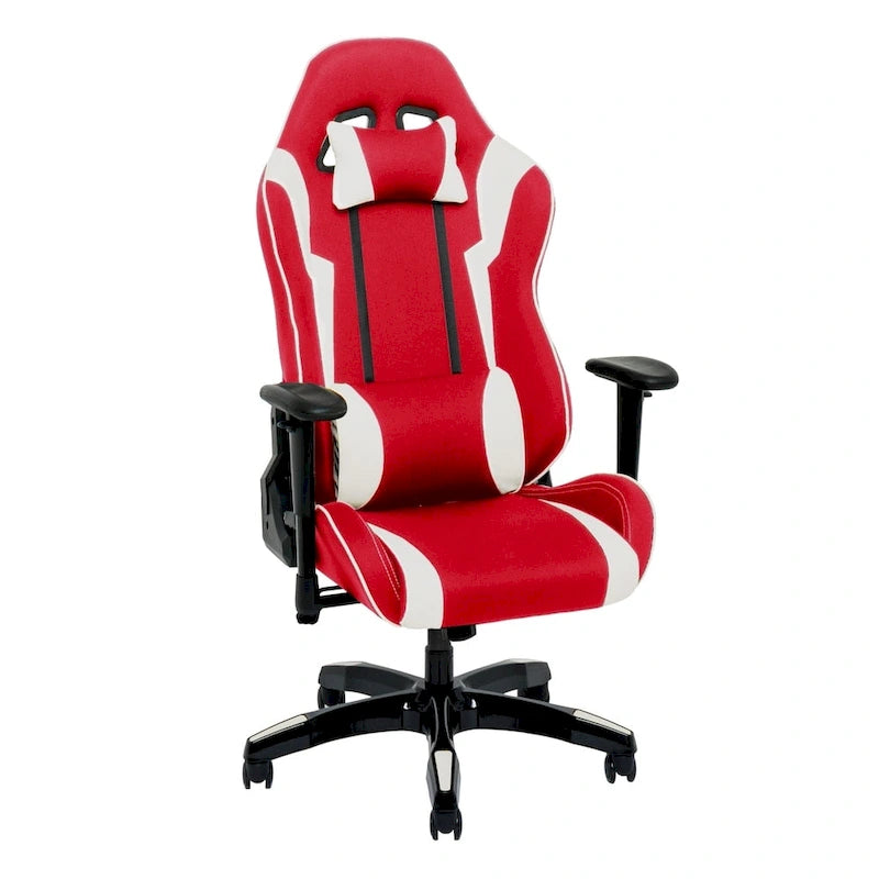 Sedia Gaming Multicolore con Schienale Alto, in Mesh e Pelle, Posto Singolo