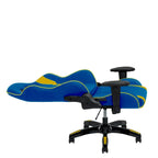 Sedia Gaming Multicolore con Schienale Alto, in Mesh e Pelle, Posto Singolo