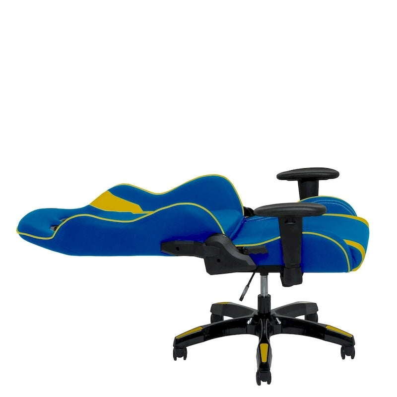 Sedia Gaming Multicolore con Schienale Alto, in Mesh e Pelle, Posto Singolo