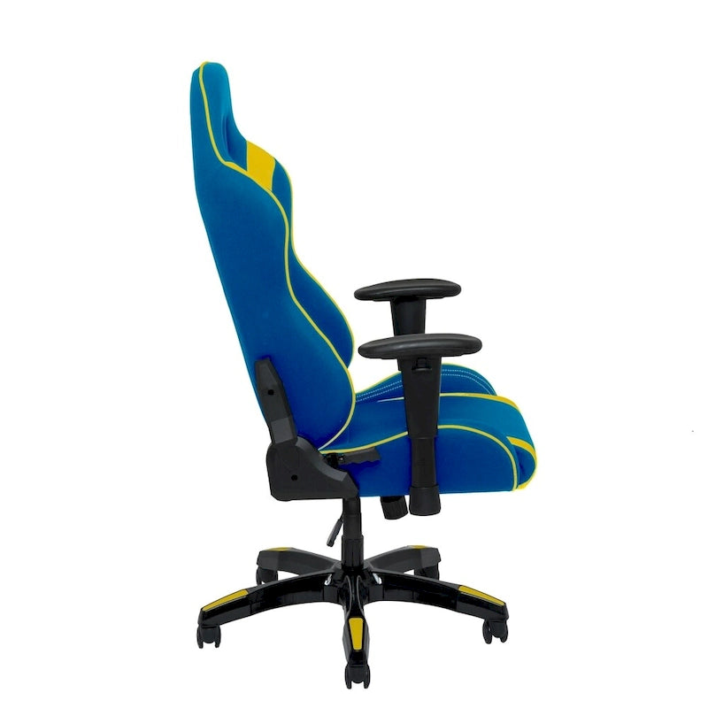 Sedia Gaming Multicolore con Schienale Alto, in Mesh e Pelle, Posto Singolo