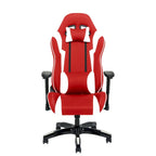 Sedia Gaming Multicolore con Schienale Alto, in Mesh e Pelle, Posto Singolo