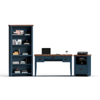 Mobile archivio a 1 cassetto "Blue Denim & Whiskey Farmhouse" (1 persona)