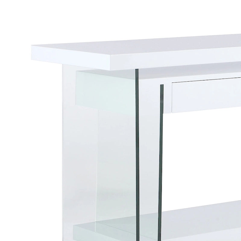 Bureau de télétravail pivotant avec panneaux en verre