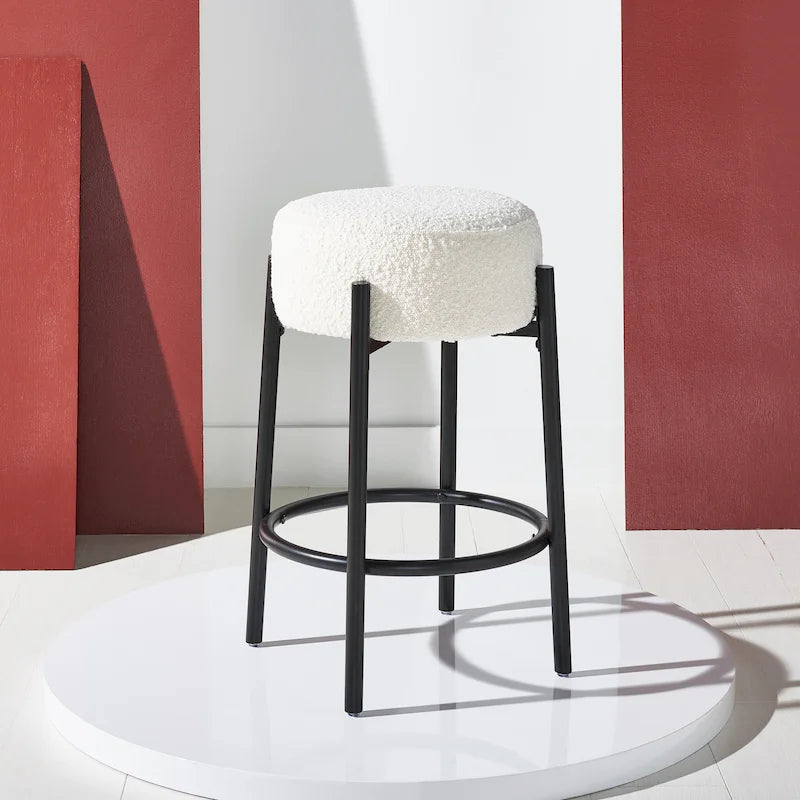 Sgabello da bancone da 26 pollici con gambe in metallo - 15W x 15D x 26H