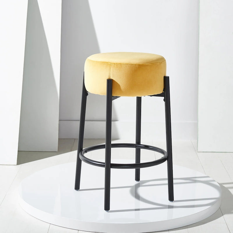 Sgabello da bancone da 26 pollici con gambe in metallo - 15W x 15D x 26H