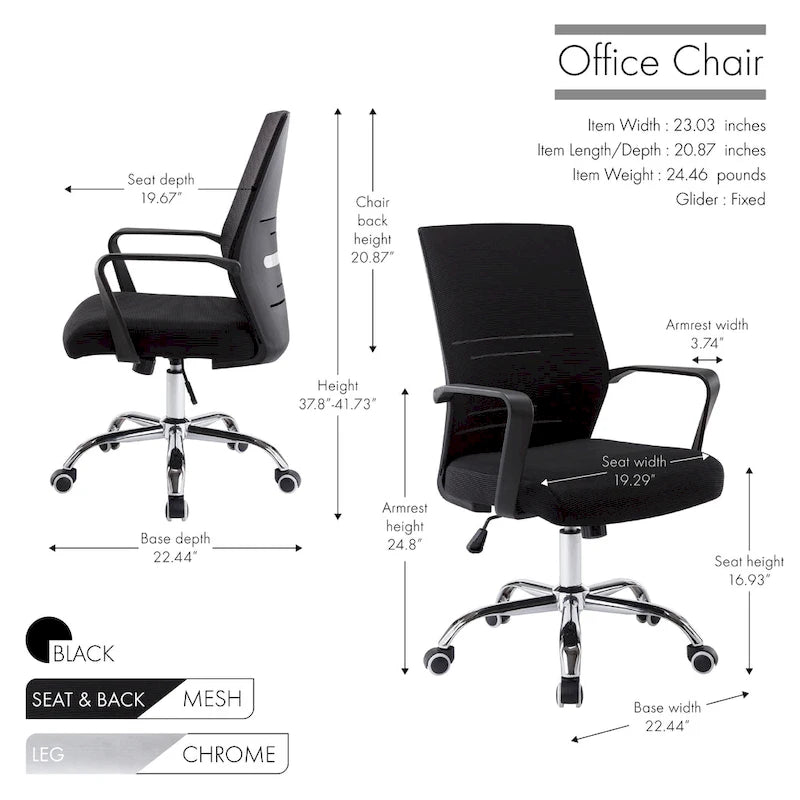 Sedia da ufficio ergonomica in rete bianca/nera/acqua con supporto lombare – Utente singolo
