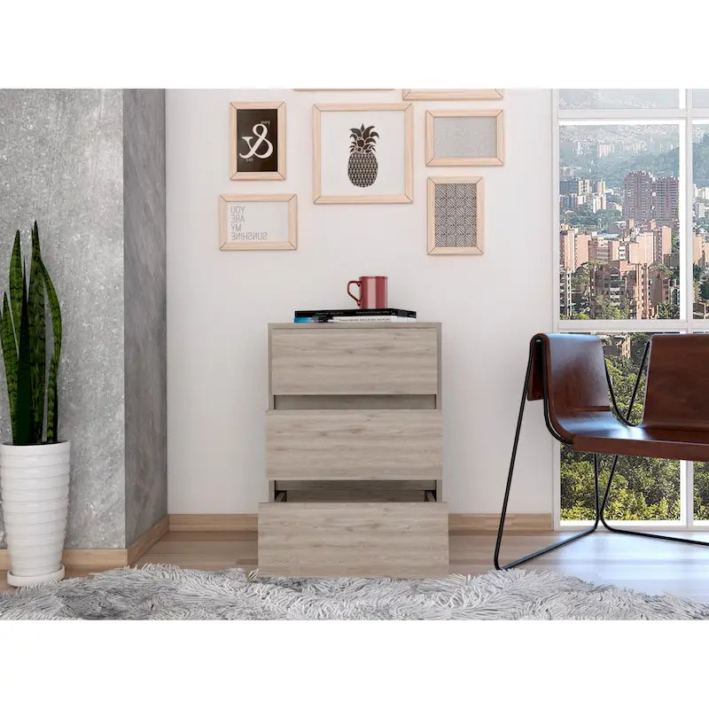 Mobile - Classificatore a 3 cassetti bianco/nero/grigio con ruote bloccabili, uso individuale