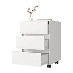 Mobile - Classificatore a 3 cassetti bianco/nero/grigio con ruote bloccabili, uso individuale