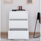 Mobile - Classificatore a 3 cassetti bianco/nero/grigio con ruote bloccabili, uso individuale