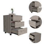 Mobile - Classificatore a 3 cassetti bianco/nero/grigio con ruote bloccabili, uso individuale