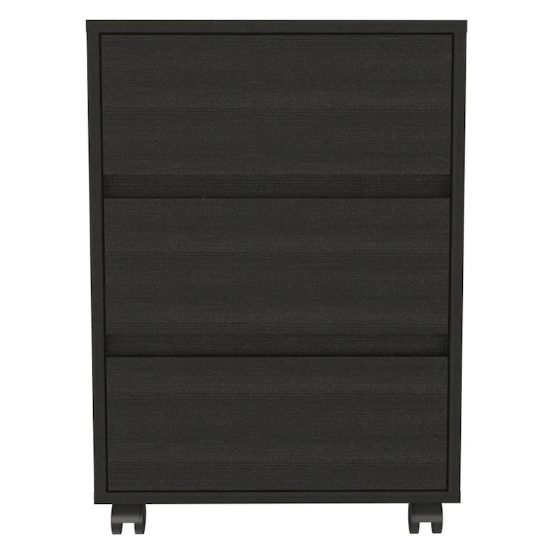 Mobile - Classificatore a 3 cassetti bianco/nero/grigio con ruote bloccabili, uso individuale