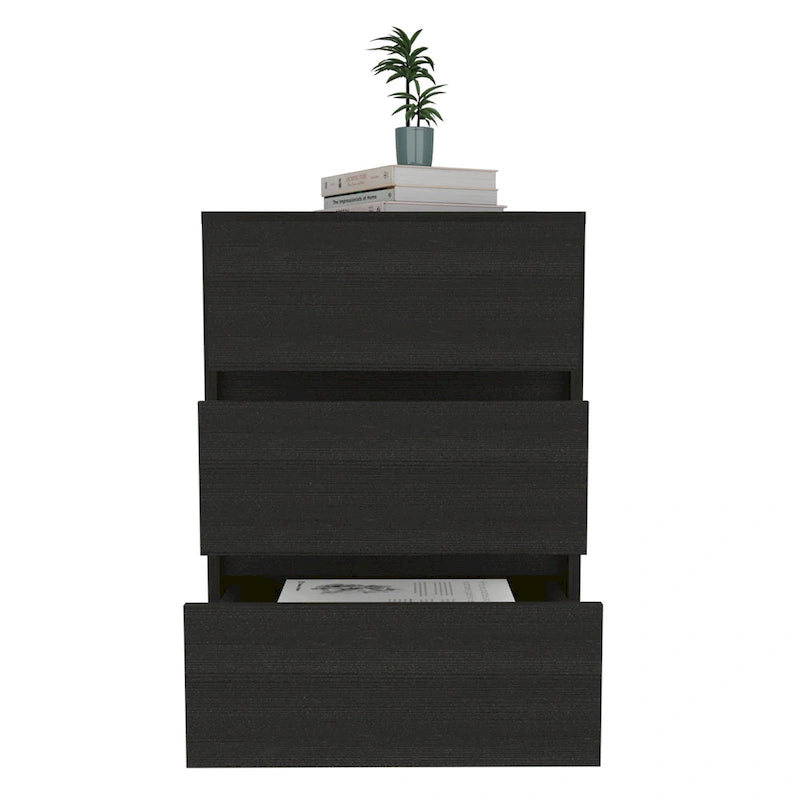 Mobile - Classificatore a 3 cassetti bianco/nero/grigio con ruote bloccabili, uso individuale