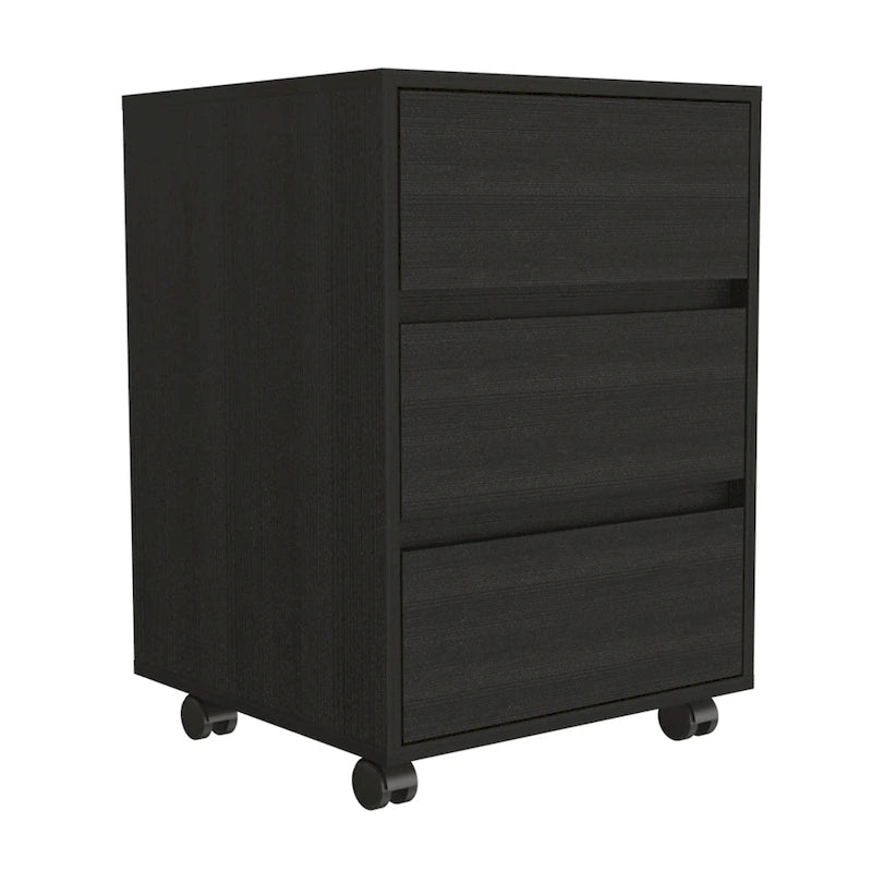 Mobile - Classificatore a 3 cassetti bianco/nero/grigio con ruote bloccabili, uso individuale