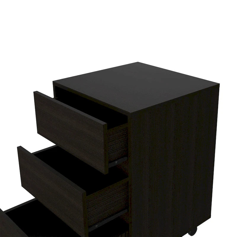 Mobile - Classificatore a 3 cassetti bianco/nero/grigio con ruote bloccabili, uso individuale