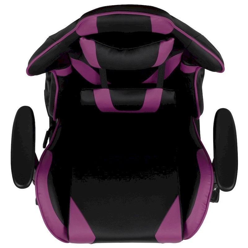Sedia da gaming reclinabile con schienale alto Rossa / Nera / Grigia / Blu / Viola, sedile singolo