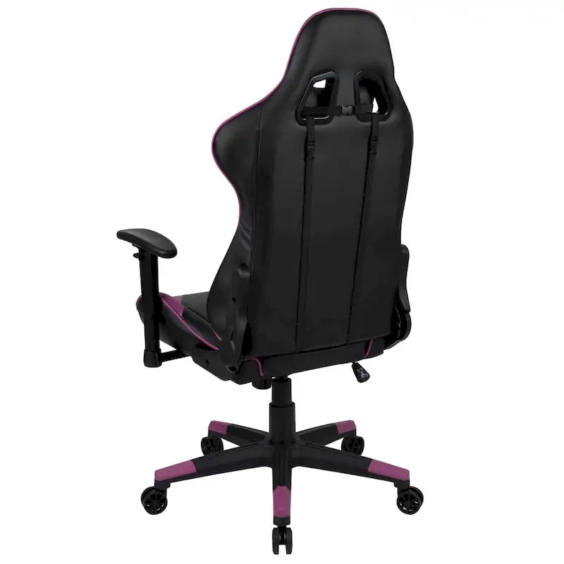 Sedia da gaming reclinabile con schienale alto Rossa / Nera / Grigia / Blu / Viola, sedile singolo