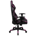 Sedia da gaming reclinabile con schienale alto Rossa / Nera / Grigia / Blu / Viola, sedile singolo
