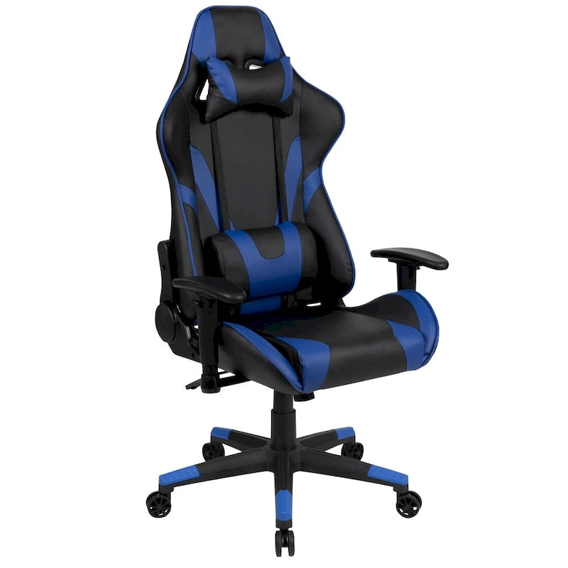 Sedia da gaming reclinabile con schienale alto Rossa / Nera / Grigia / Blu / Viola, sedile singolo