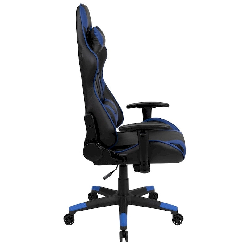 Sedia da gaming reclinabile con schienale alto Rossa / Nera / Grigia / Blu / Viola, sedile singolo