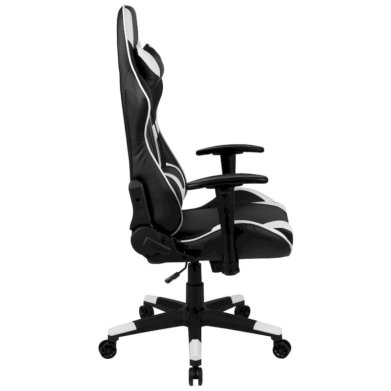 Sedia da gaming reclinabile con schienale alto Rossa / Nera / Grigia / Blu / Viola, sedile singolo
