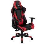 Sedia da gaming reclinabile con schienale alto Rossa / Nera / Grigia / Blu / Viola, sedile singolo