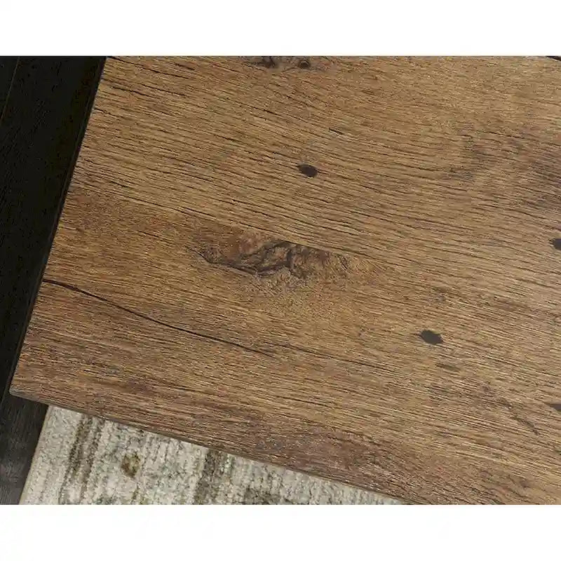 Scrivania direzionale con finitura in rovere vintage