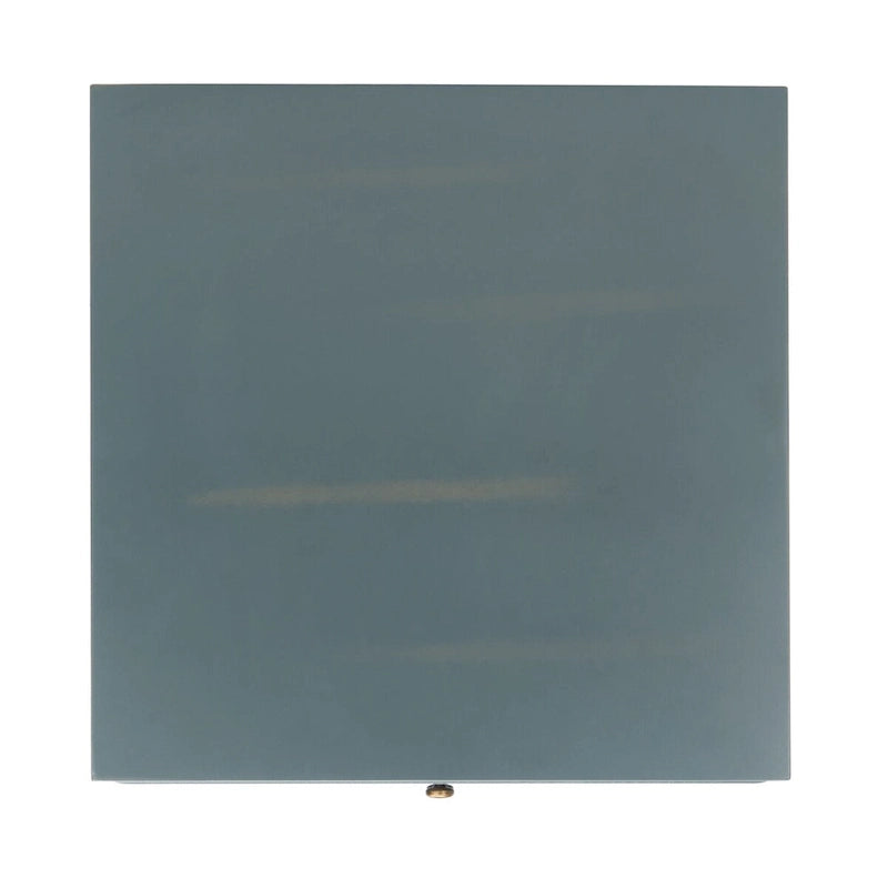 Comodino a 2 cassetti, color teal scuro/grigio cenere, 1 persona