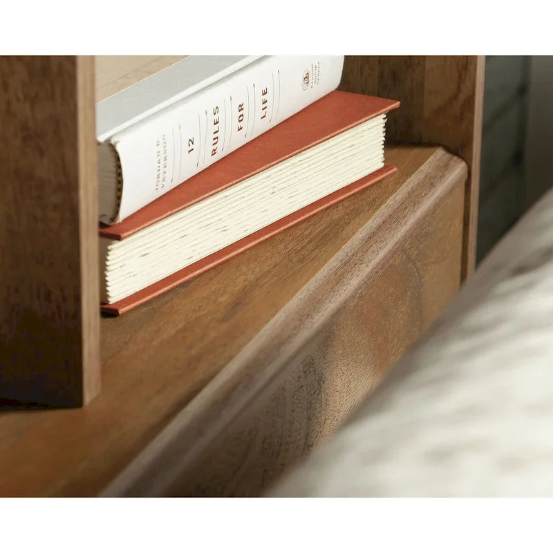 Testiera libreria matrimoniale/queen-size – Colori multipli, ripiani regolabili, adatta per 1 letto