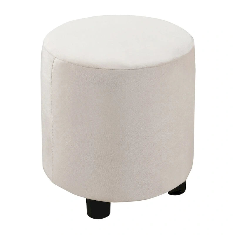 Letto a Piattaforma in Velluto Rosa / Beige / Grigio con Scrivania e Sgabello – Matrimoniale Francese / Matrimoniale, 2 Posti