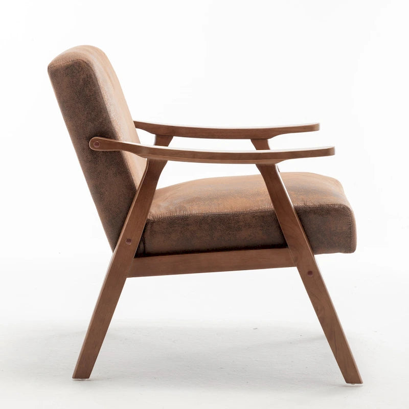 Poltrona d'accento in velluto grigio / marrone / cammello chiaro, stile metà secolo, monoposto