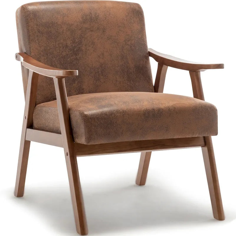 Poltrona d'accento in velluto grigio / marrone / cammello chiaro, stile metà secolo, monoposto
