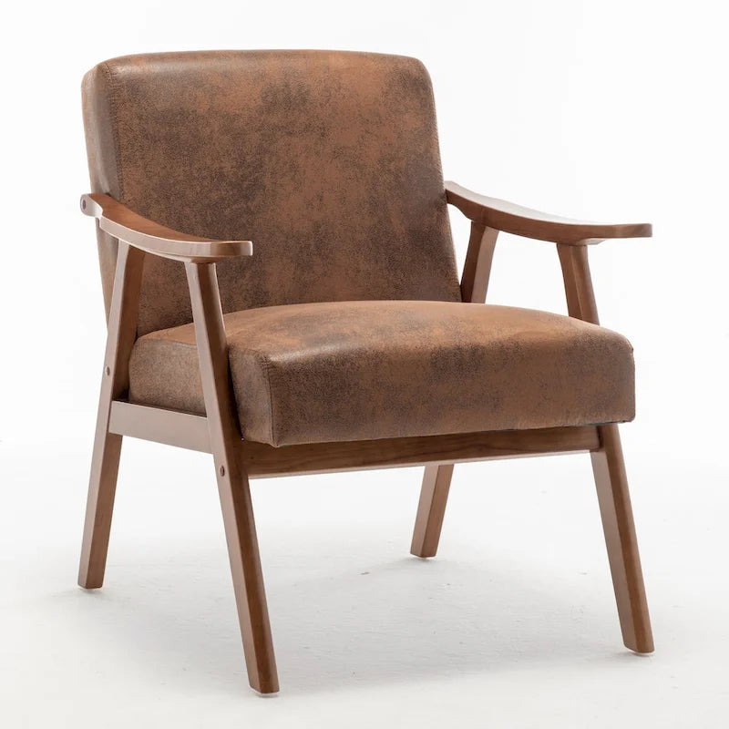 Poltrona d'accento in velluto grigio / marrone / cammello chiaro, stile metà secolo, monoposto