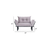 Divanetto Futon a 2 Posti, Telaio Pieghevole in Metallo – Blu / Marrone / Grigio / Rosso / Nero / Senape / Beige