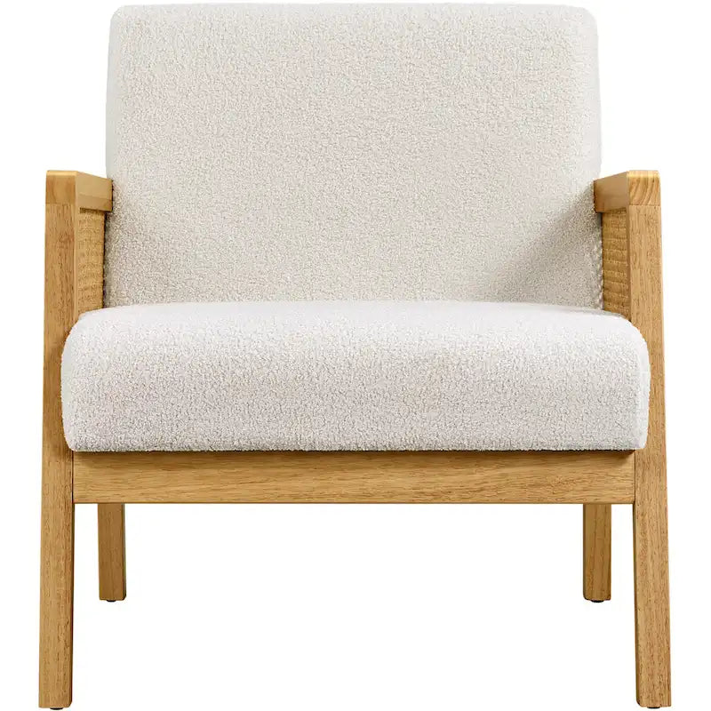 Fauteuil d'appoint moderne en tissu rembourré