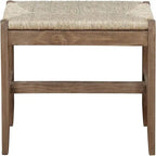 Panca da ingresso in legno naturale, stile rustico industriale, 1 posto a sedere