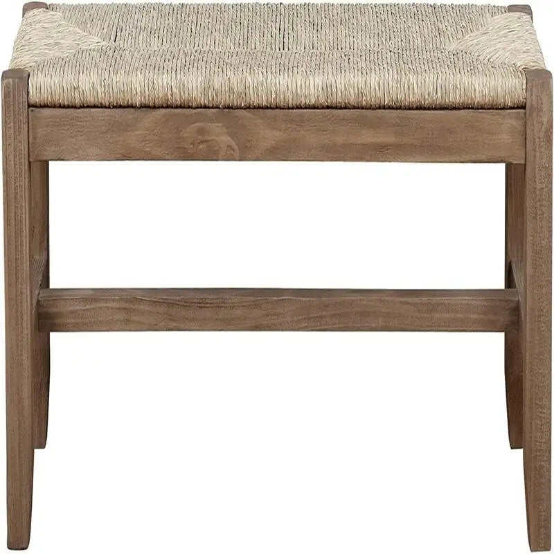 Panca da ingresso in legno naturale, stile rustico industriale, 1 posto a sedere