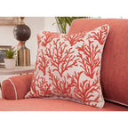 Divanetto a due posti con braccioli rotondi Orange Coral