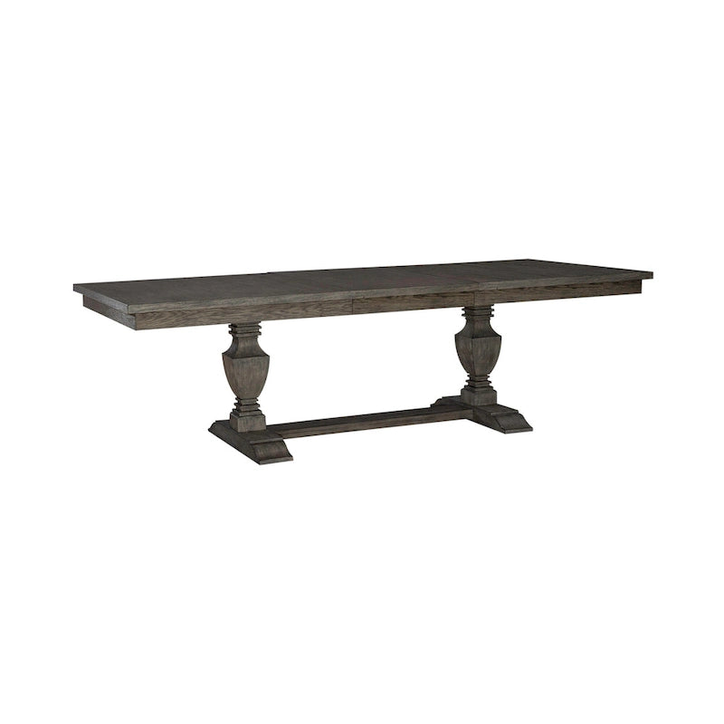 Set tavolo da pranzo con cavalletto Havana Brown, 5 posti a sedere
